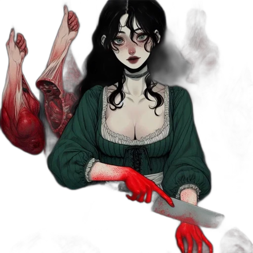 comic book art, fantasy art, concept art, watercolor transparent PNG cut-out