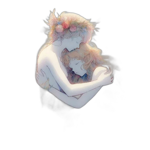 crown, flower, mask, creature transparent PNG cut-out