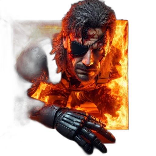 jacket, weapon, mask, comic book art transparent PNG cut-out