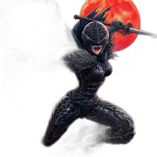 mask, creature, robot, weapon transparent PNG cut-out