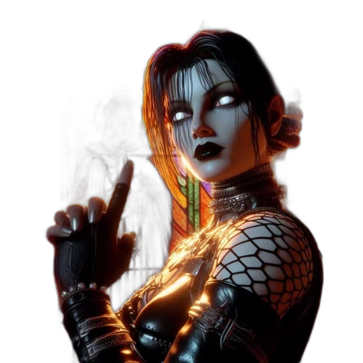 jewelry, comic book art, cyberpunk, concept art transparent PNG cut-out
