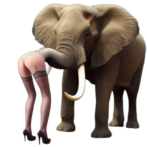 animal, creature, concept art, elephant transparent PNG cut-out