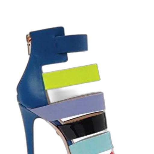 shoes, jewelry, 3d render, blue transparent PNG cut-out