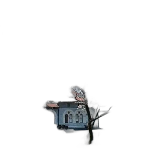 staff, building, robot, tree transparent PNG cut-out