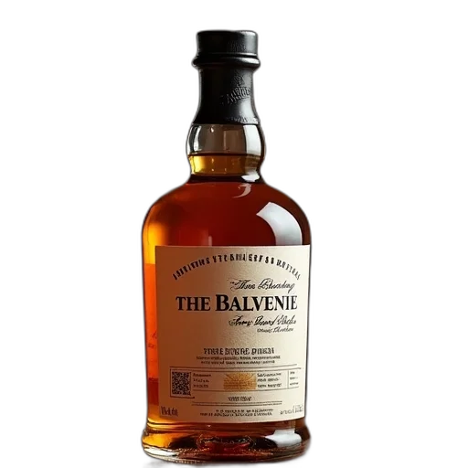 bottle, balvenie, single, barrel transparent PNG cut-out
