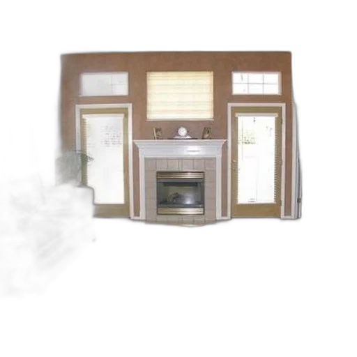 furniture, building, 3d render, fog transparent PNG cut-out