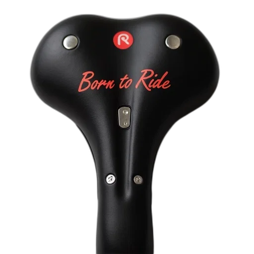 black, bicycle, seat, words transparent PNG cut-out