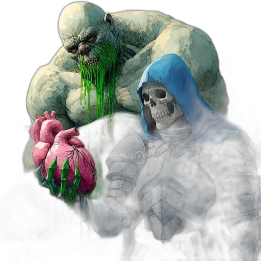 creature, mask, concept art, comic book art transparent PNG cut-out