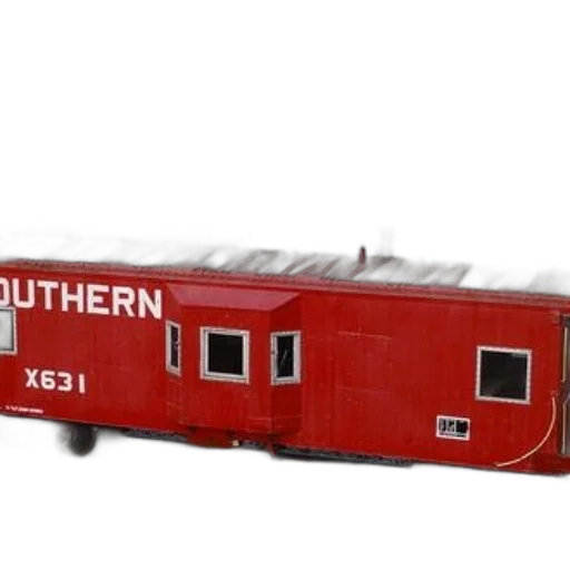 3d render, red, train, car transparent PNG cut-out