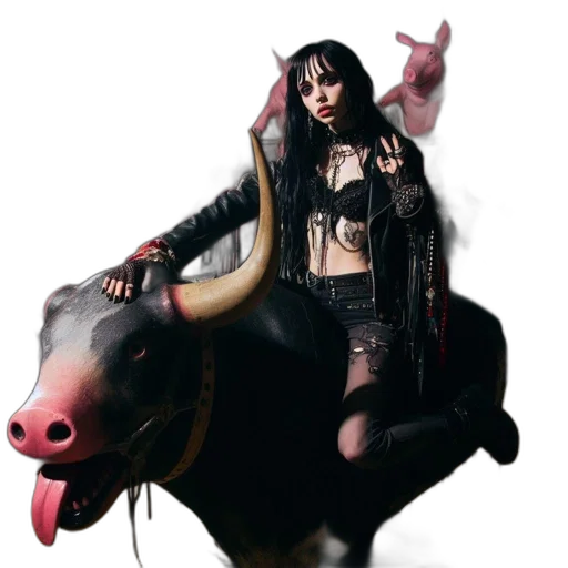 animal, concept art, cyberpunk, photorealistic transparent PNG cut-out