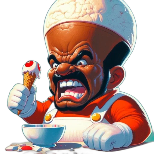 food, staff, face, robot transparent PNG cut-out