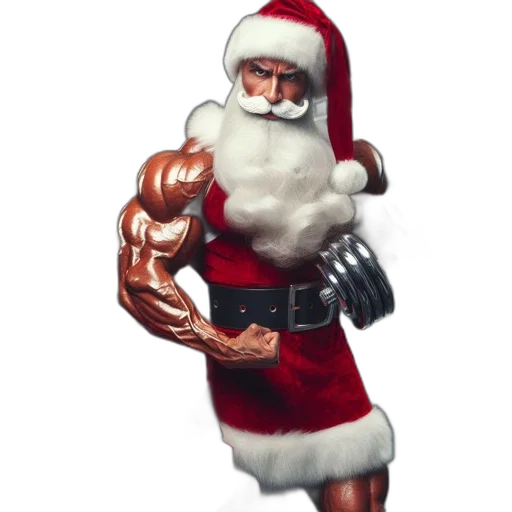 concept art, 3d render, santa, claus transparent PNG cut-out