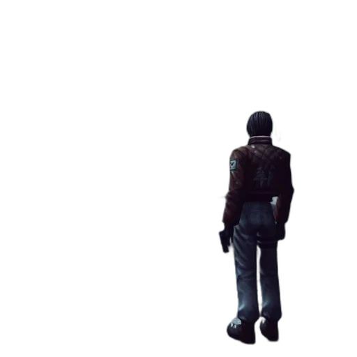 jacket, staff, weapon, robot transparent PNG cut-out