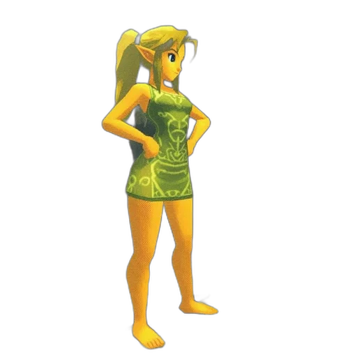 dress, staff, 3d render, concept art transparent PNG cut-out