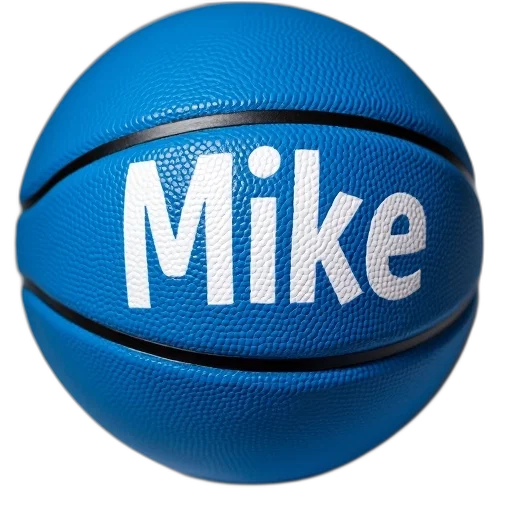 3d render, photorealistic, blue, basketball transparent PNG cut-out