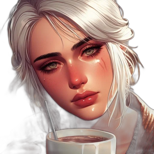 face, fantasy art, photorealistic, comic book art transparent PNG cut-out
