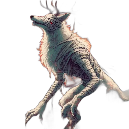 creature, animal, dragon, staff transparent PNG cut-out