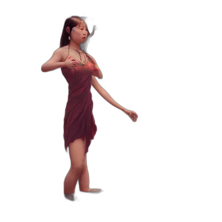 dress, 3d render, photorealistic, concept art transparent PNG cut-out