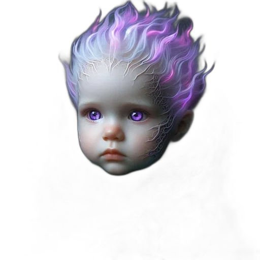 face, mask, creature, hair transparent PNG cut-out