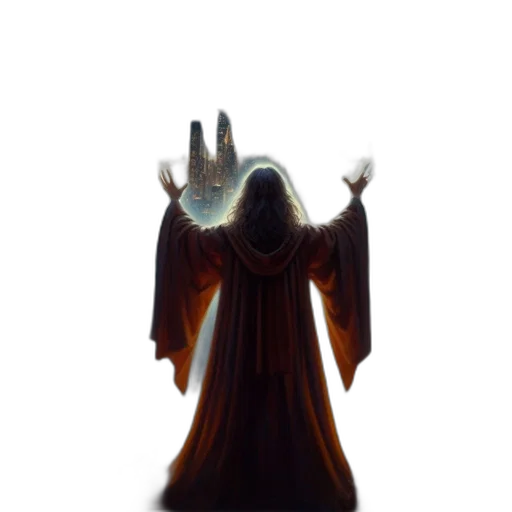 staff, crown, mask, creature transparent PNG cut-out