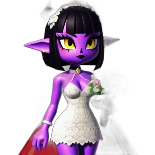 dress, mask, staff, 3d render transparent PNG cut-out