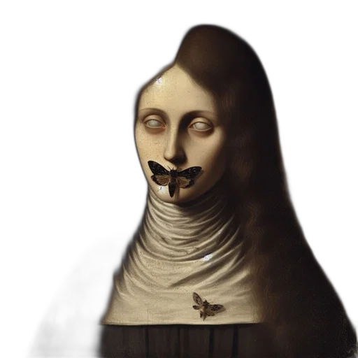 mask, face, creature, staff transparent PNG cut-out