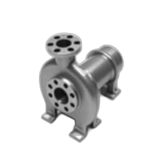 3d render, metal, pump, white transparent PNG cut-out