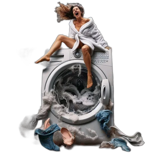 photorealistic, underwater, outer space, woman transparent PNG cut-out