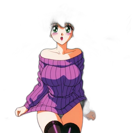 dress, jacket, anime, concept art transparent PNG cut-out