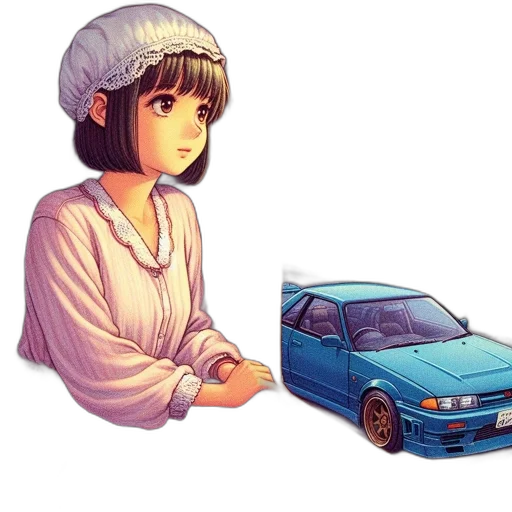 car, hat, weapon, dress transparent PNG cut-out