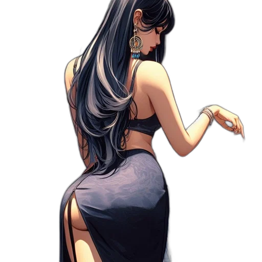 dress, jewelry, concept art, fantasy art transparent PNG cut-out