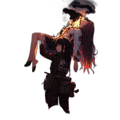 staff, hat, jacket, mask transparent PNG cut-out