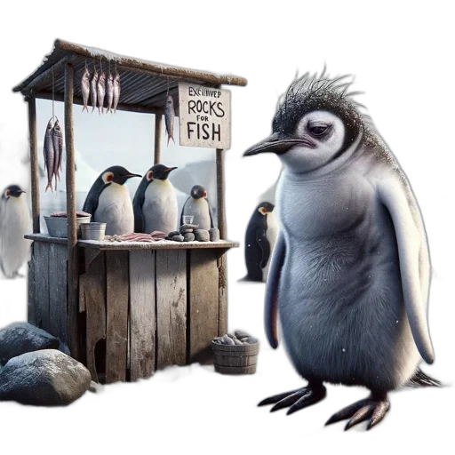 animal, food, concept art, 3d render transparent PNG cut-out