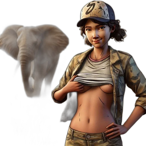 animal, creature, concept art, photorealistic transparent PNG cut-out