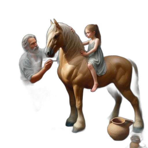 photorealistic, 3d render, concept art, oil painting transparent PNG cut-out
