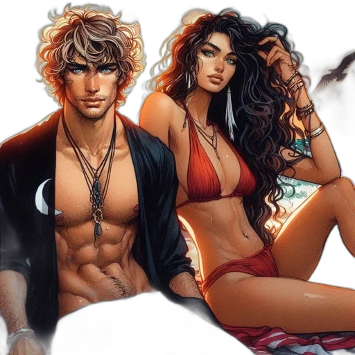 comic book art, fantasy art, photorealistic, concept art transparent PNG cut-out