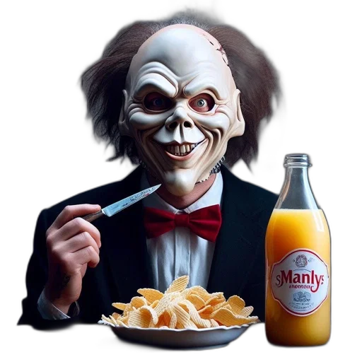 food, mask, creature, face transparent PNG cut-out