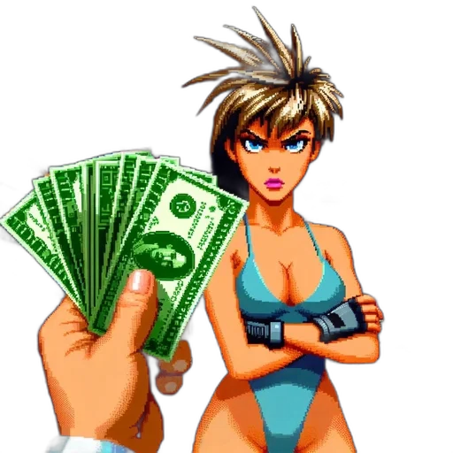 pixel art, concept art, comic book art, 3d render transparent PNG cut-out