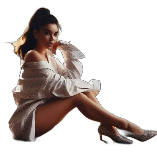 dress, shoes, photorealistic, concept art transparent PNG cut-out
