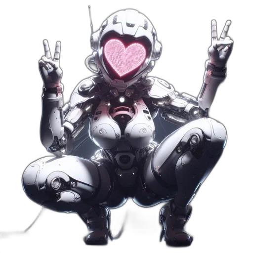 robot, jacket, concept art, cyberpunk transparent PNG cut-out