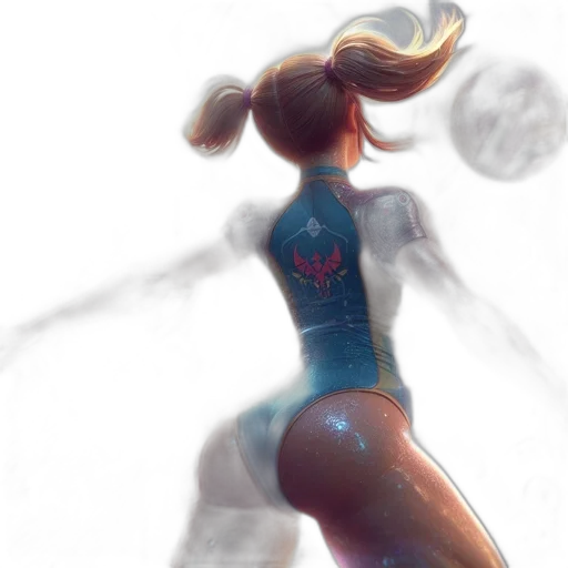 dress, robot, hair, creature transparent PNG cut-out