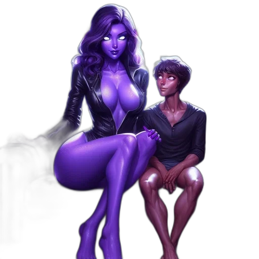 concept art, fantasy art, comic book art, cyberpunk transparent PNG cut-out