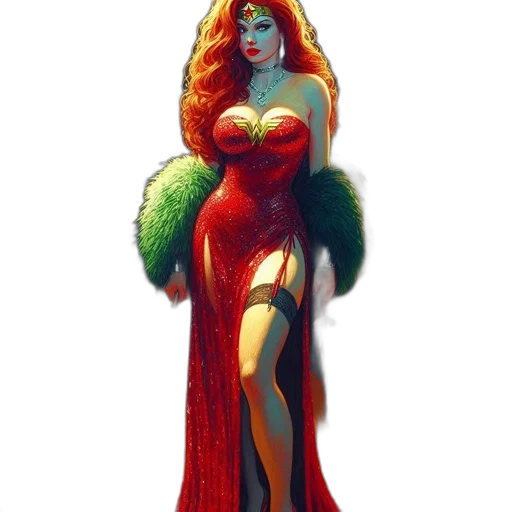 dress, fantasy art, concept art, comic book art transparent PNG cut-out