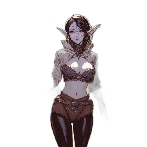 staff, mask, creature, fantasy art transparent PNG cut-out
