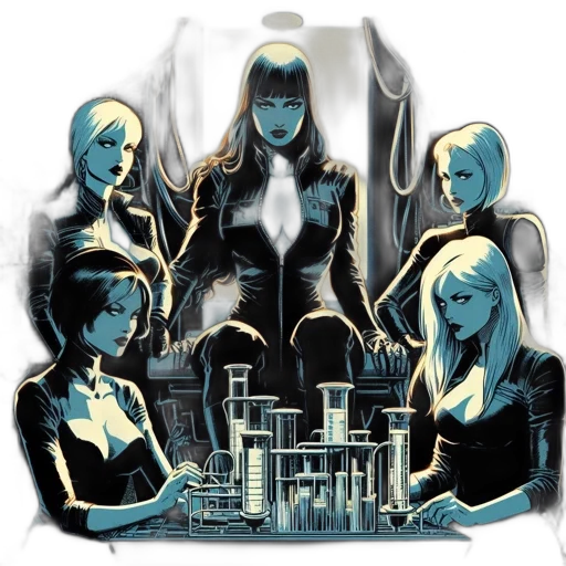jacket, comic book art, concept art, cyberpunk transparent PNG cut-out
