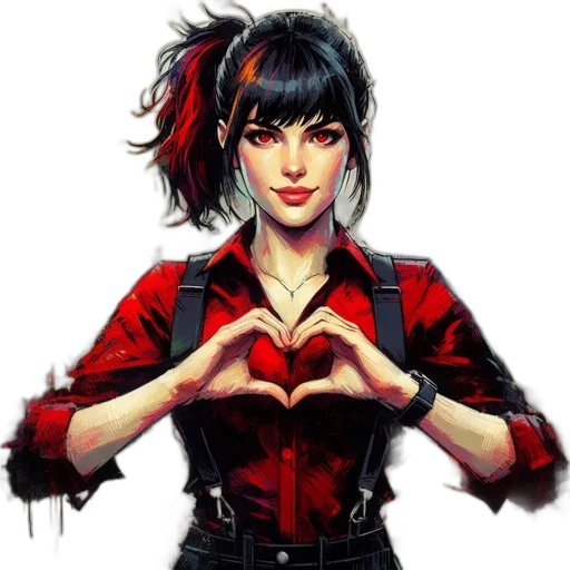 comic book art, fantasy art, cartoon, anime transparent PNG cut-out