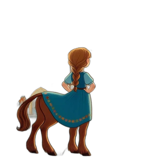 dress, staff, hair, animal transparent PNG cut-out