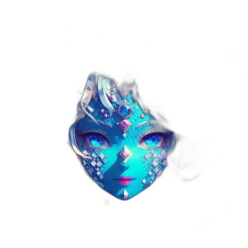 mask, jewelry, crown, face transparent PNG cut-out