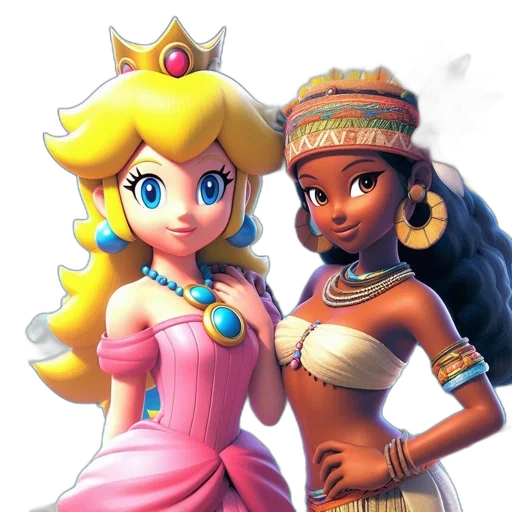 crown, dress, concept art, 3d render transparent PNG cut-out