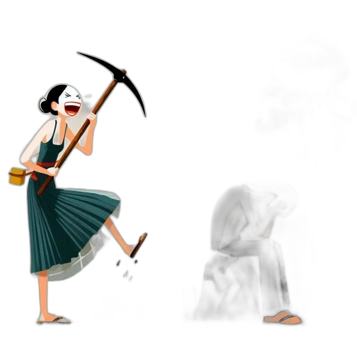 sword, weapon, staff, creature transparent PNG cut-out